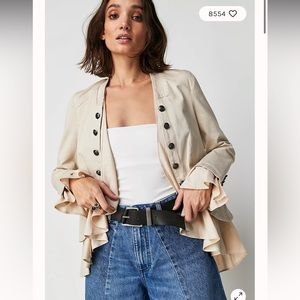 Free People Ruffle Jacket